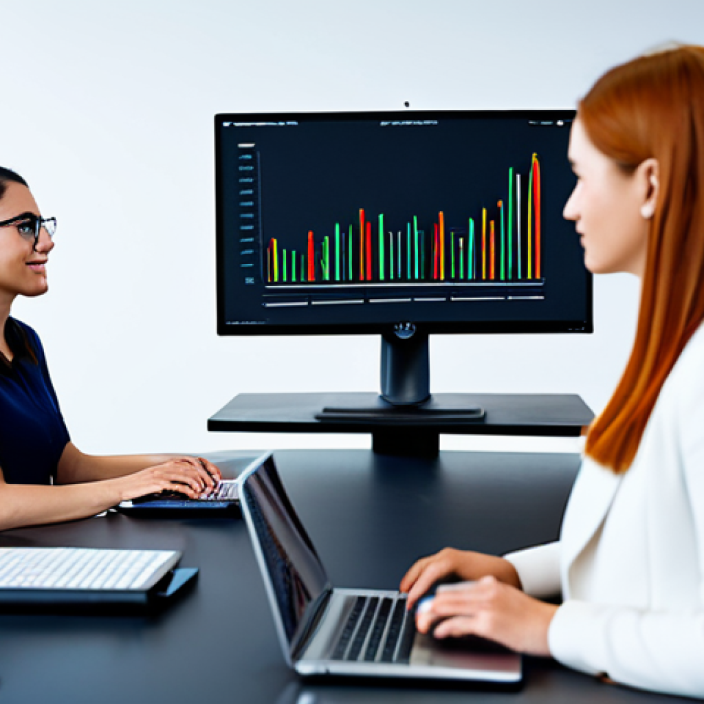 A diverse group of professional adults, fully clothed in modest business casual attire, engaged in a collaborative programming session. One person points to a line of code on a large monitor, while others thoughtfully observe or type on laptops. The scene is a modern, brightly lit tech classroom or collaborative workspace with sleek tables and ergonomic chairs. The background is clean and slightly blurred to maintain focus on the subjects. Professional studio lighting, clear, sharp focus, vibrant yet natural colors. Perfect anatomy, correct proportions, well-formed hands, proper finger count, natural body proportions, natural pose, professional photography, high quality, 8k, ultra-detailed, safe for work, appropriate content, fully clothed, professional dress.