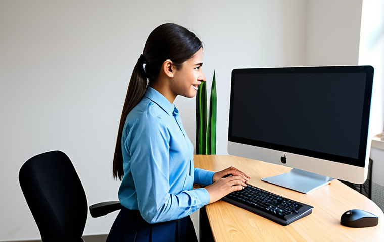 A professional, experienced coding instructor, fully clothed in modest business casual attire, stands beside a young adult student at a modern computer workstation. The instructor points empathetically at the screen, guiding the student, who shows an expression of breakthrough understanding. The background features a bright, clean coding classroom with subtle technological elements. This image should convey a sense of mentorship and the joy of learning. Professional photography, high quality, perfect anatomy, correct proportions, natural pose, well-formed hands, proper finger count, natural body proportions. Safe for work, appropriate content, fully clothed, professional, family-friendly.