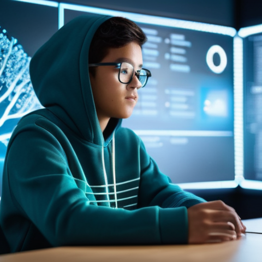 코딩교육지도사와 강의 자료의 시각화 방법 - **Animated Data Structures Visualization**
A young, diverse student, wearing a comfortable and m...