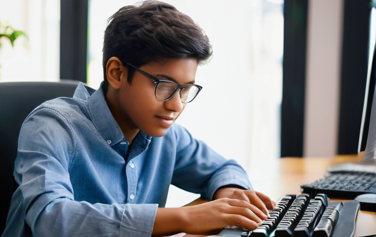 코딩교육지도사와 청소년 교육의 연결점 - **Prompt: The Spark of Discovery in a Coding Workshop**
    "A vibrant and brightly lit scene inside...