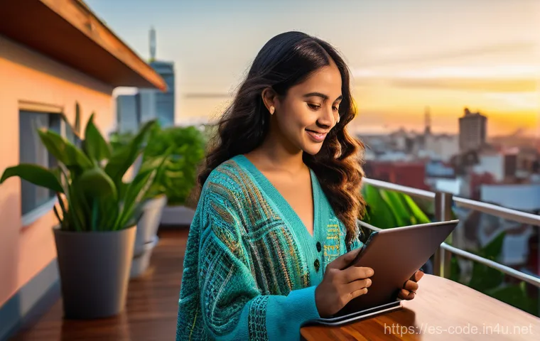 코딩교육지도사와 온라인 교육 시장 전망 - **Futuristic Immersive E-learning Experience:**
    A group of three young adults (ages 20-25, two f...