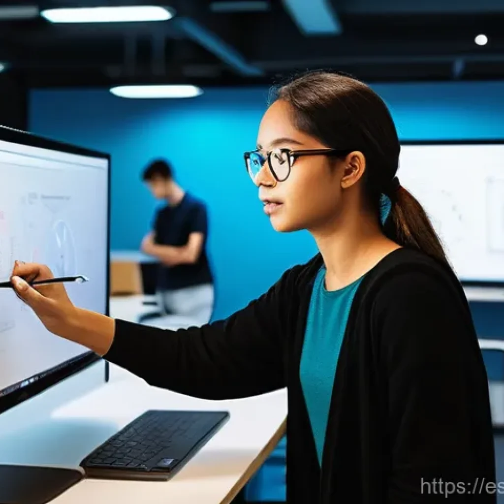 코딩교육지도사와 강의 후 학습 효과 분석 - **Prompt 1: Collaborative Project-Based Learning Session**
"A vibrant, wide-angle shot of a dive...