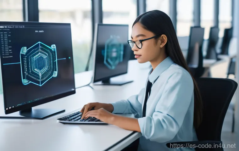 코딩교육지도사와 학습 활동 평가 사례 - **Prompt:** A dynamic scene depicting a group of three teenagers, aged 15-17, intensely collaboratin...