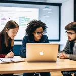 코딩교육지도사와 프로그래밍 대회 지도 경험 - **Prompt: The Collaborative Spirit of Future Programmers**
    "A vibrant and diverse group of young...