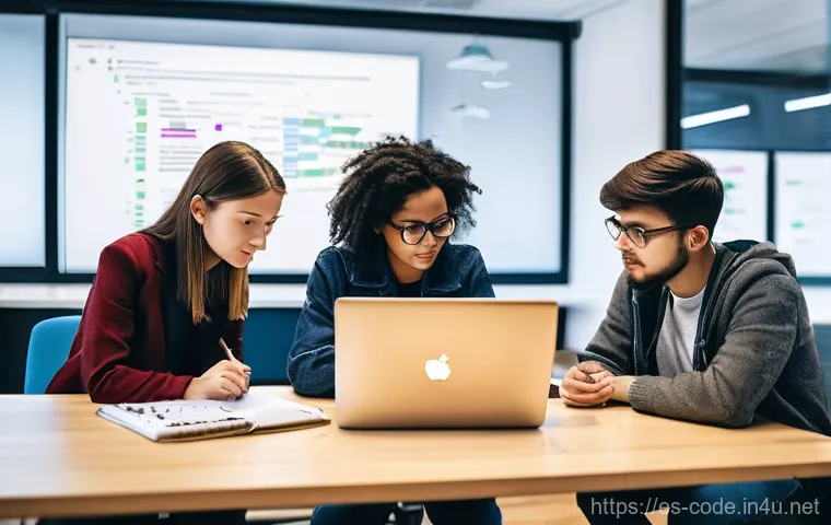 코딩교육지도사와 프로그래밍 대회 지도 경험 - **Prompt: The Collaborative Spirit of Future Programmers**
    "A vibrant and diverse group of young...